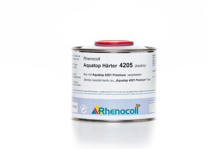 Rhenocoll Aquatop Härter 4205-Rhenocoll Indoor IW 47.1 dažai-vbh-lithuania-rhenocoll-atstovai-lietuvoje-greitai-dziunantys-dazai-vandens-pagrindu