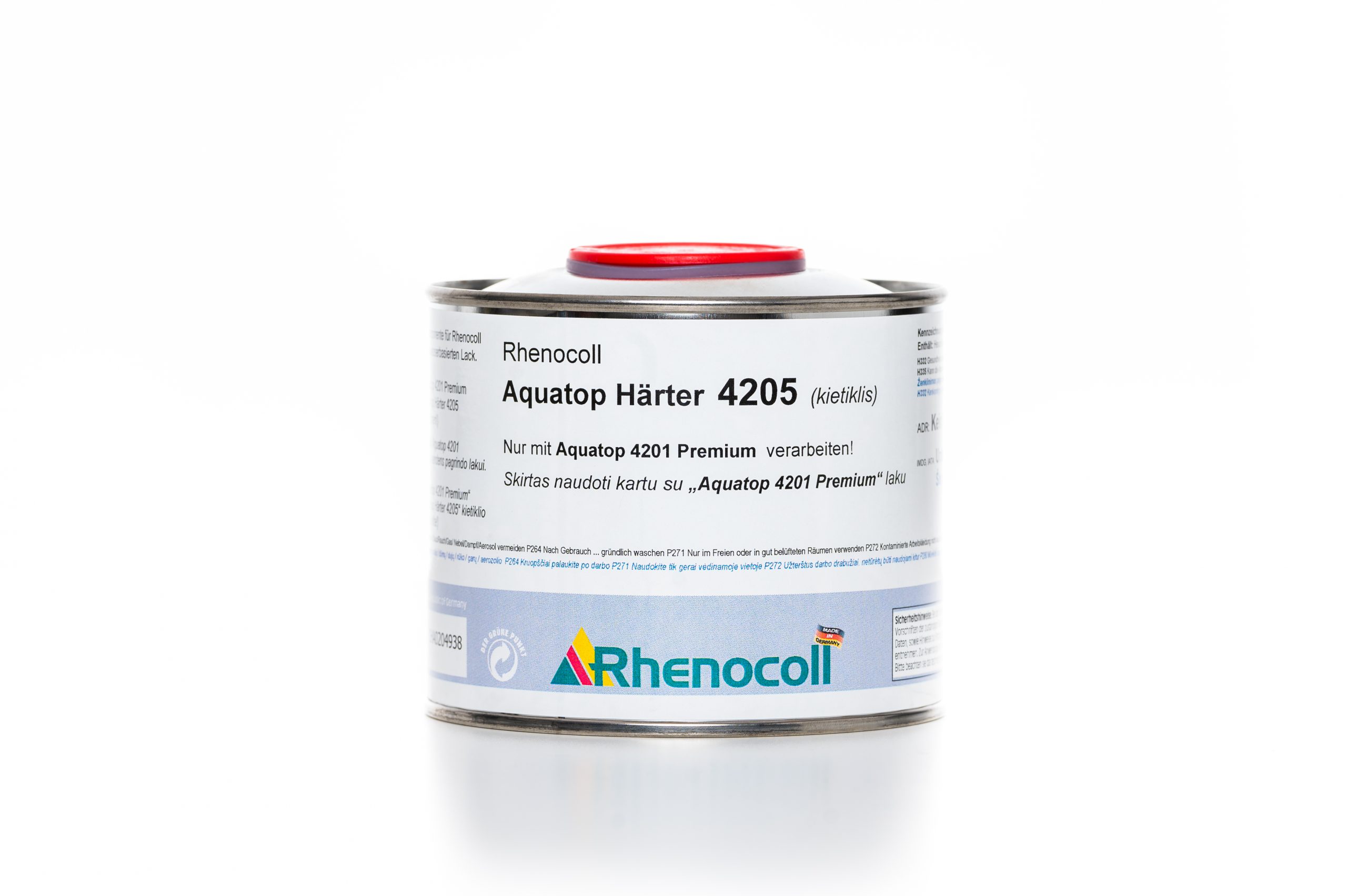Rhenocoll Aquatop Härter 4205-Rhenocoll Indoor IW 47.1 dažai-vbh-lithuania-rhenocoll-atstovai-lietuvoje-greitai-dziunantys-dazai-vandens-pagrindu